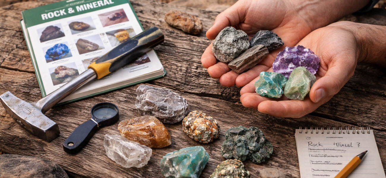 rocks vs minerals